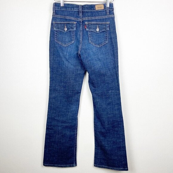 LEVI'S | Perfectly Slimming Bootcut 512 Blue Jeans - Picture 2 of 9